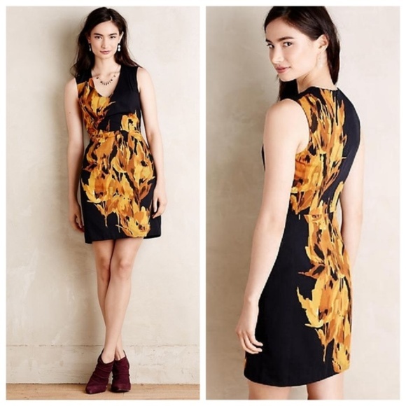 Anthropologie Dresses & Skirts - ANTHROPOLOGIE Firebloom Sheath Dress {DD14}